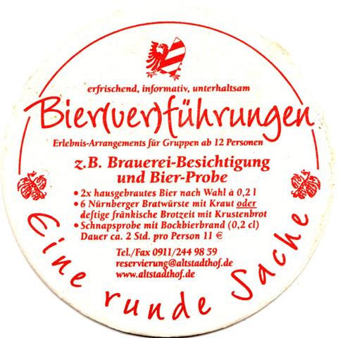 nürnberg n-by altstadthof bierver 2b (rund215-eine runde-o dünner rahmen-rot)
